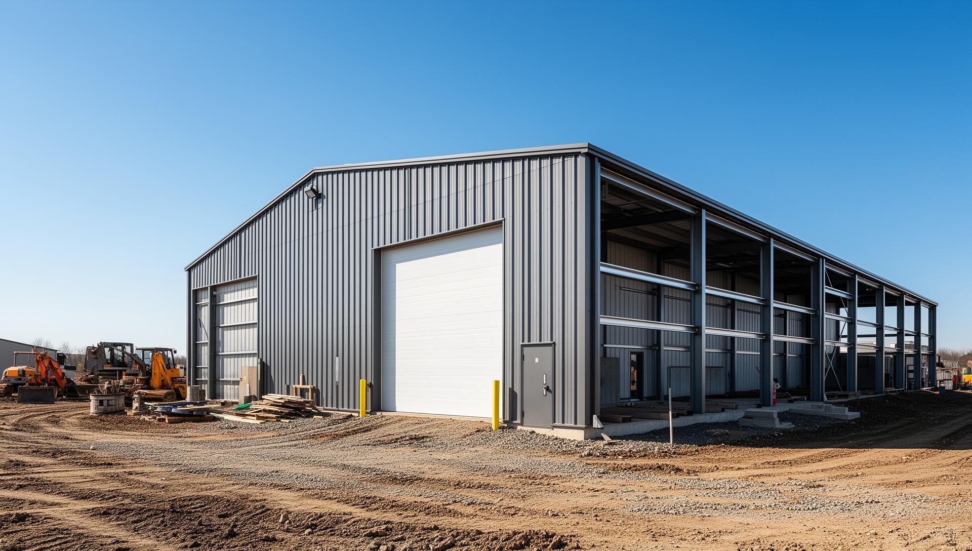 Metal building roll up door installation
